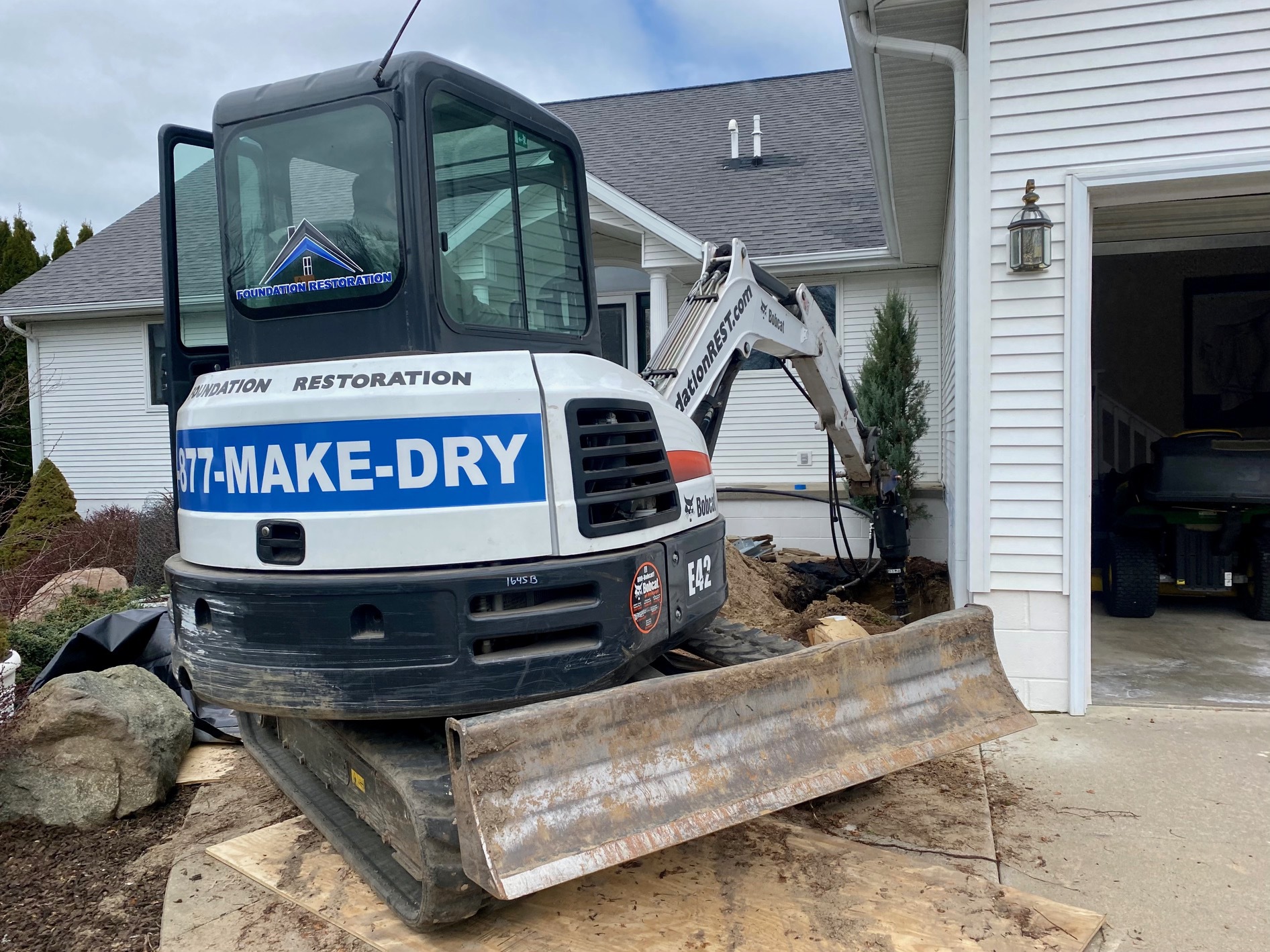 Livingston Lifted House Foundation Reapir Nearly Complete